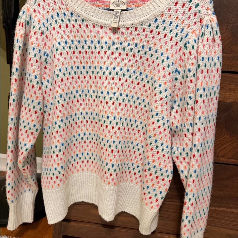 St. John's Bay Multicolor Knit Women's Sweater